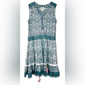 Alicia Bell Lola Dress in Blue & Green Size Small